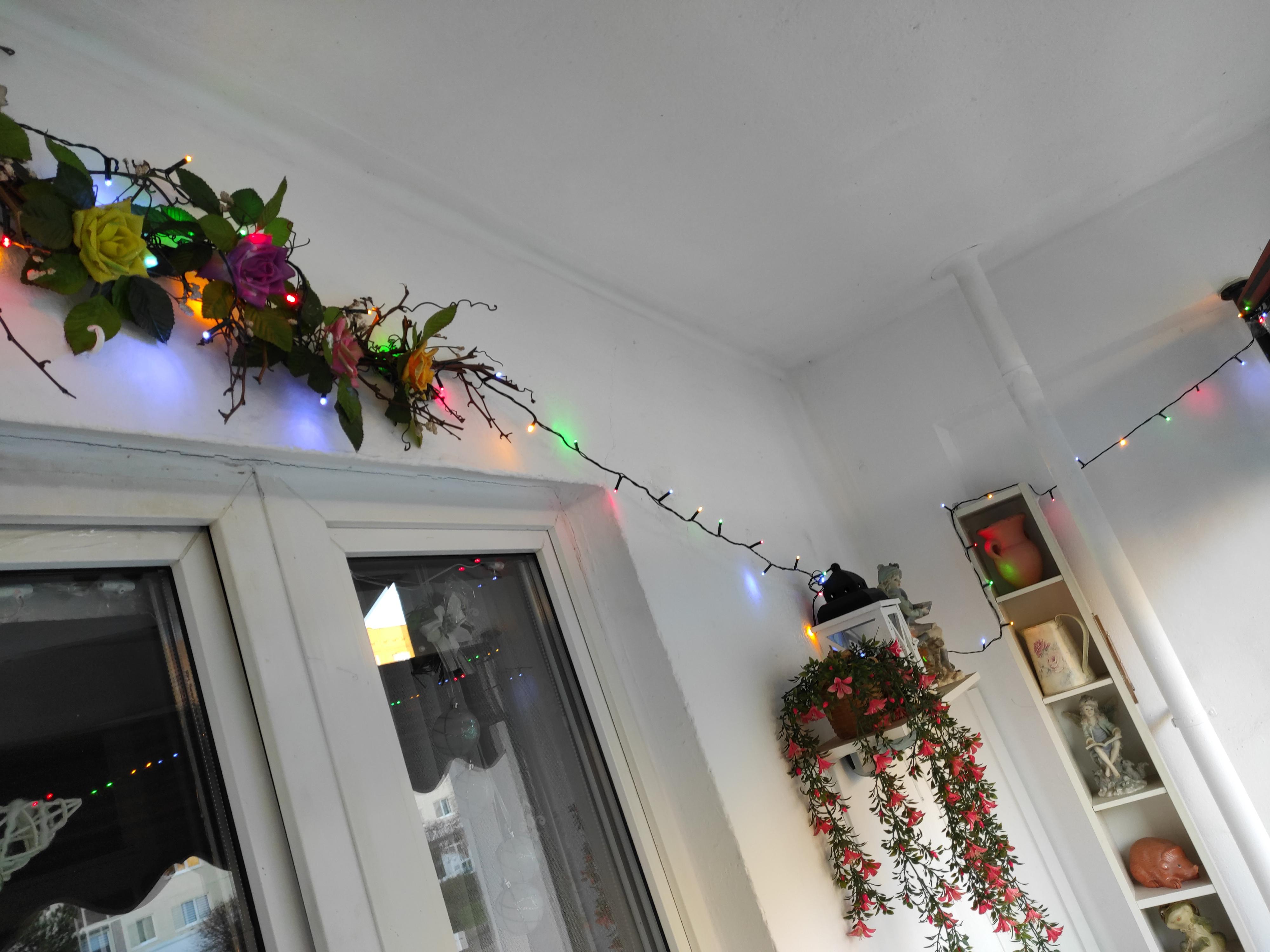 Lunartec Lichterkette 160 LEDs 16m bunt IP44 Netzteil