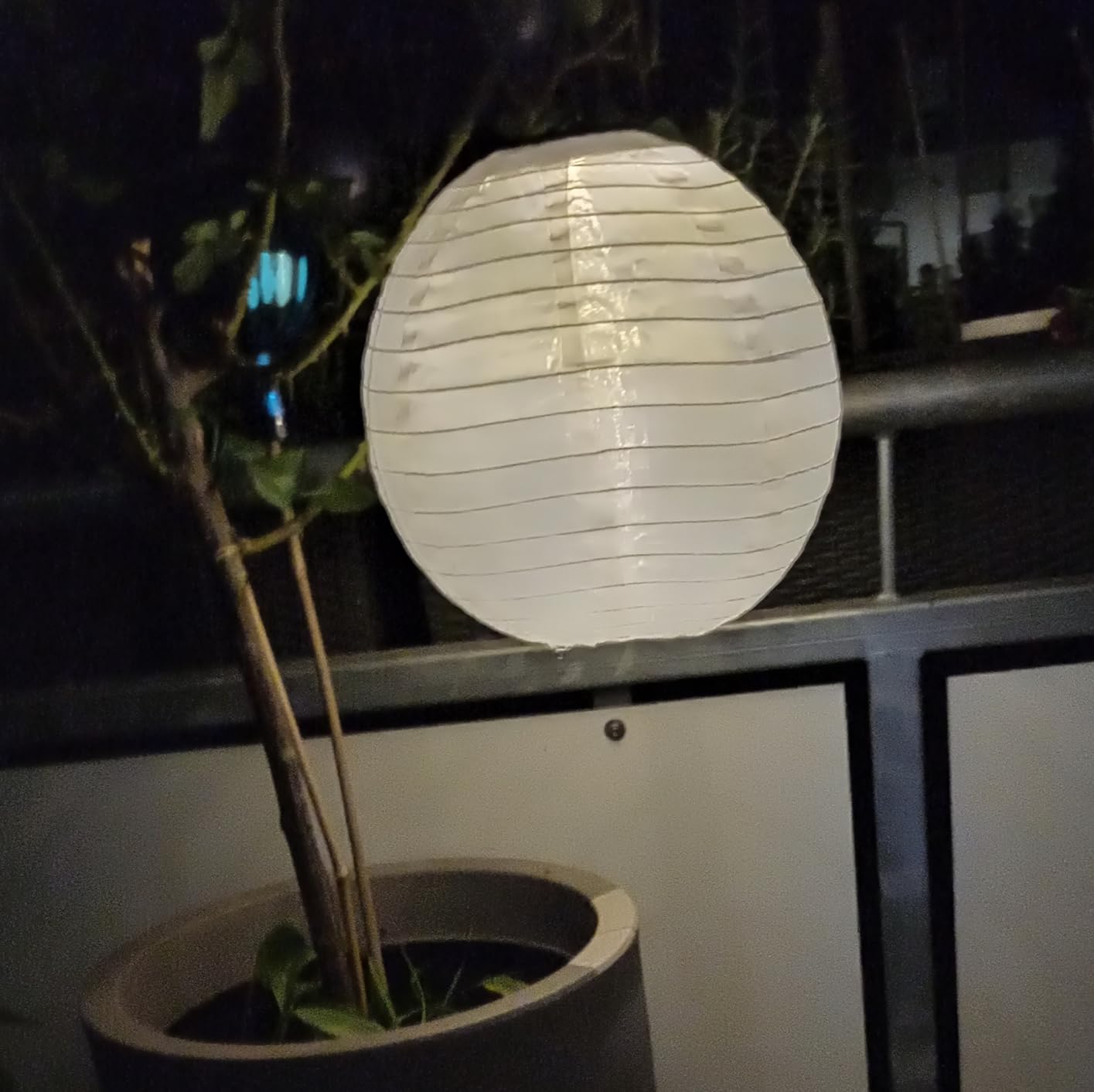 Qedertek Lighting Solarlampions 30cm warmweiß 2 Stück