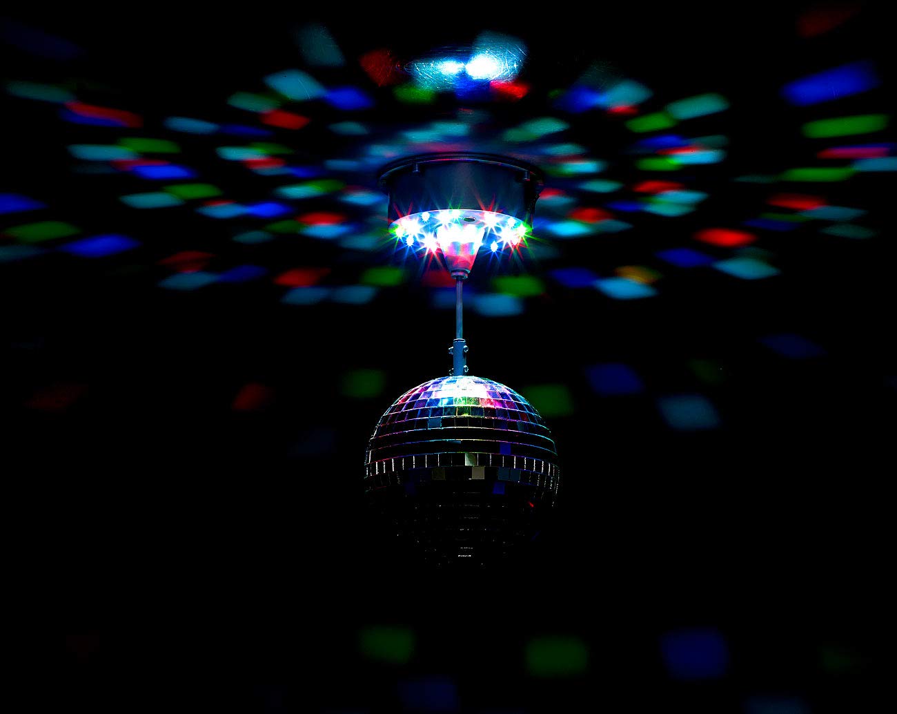 Lunartec Licht-Dekoration Diskokugel LED 15cm batteriebetrieben