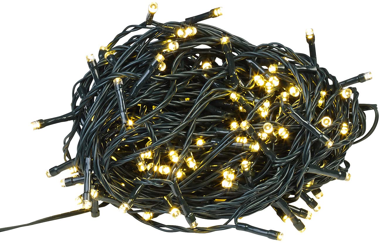 Lunartec Licht-Dekoration WLAN-Lichterkette 2er-Set 16m warmweiß