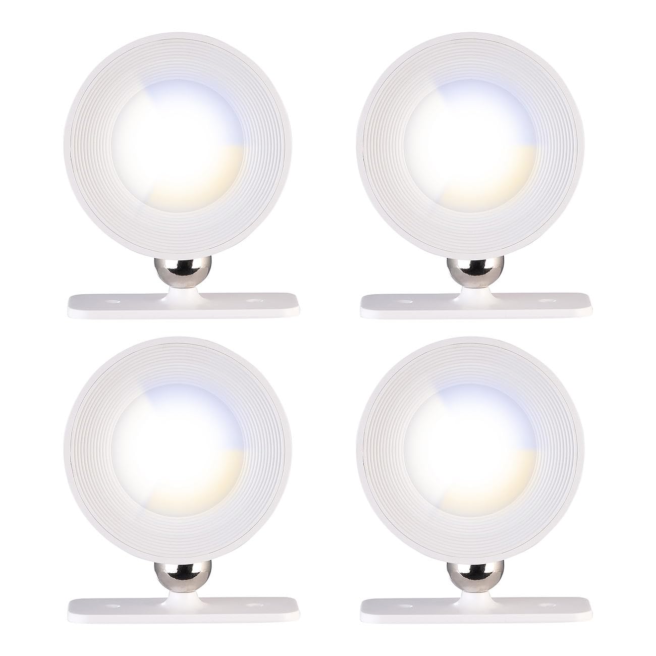 Lunartec Innenbeleuchtung CCT-Wandlampe 4er weiß 180lm dimmbar