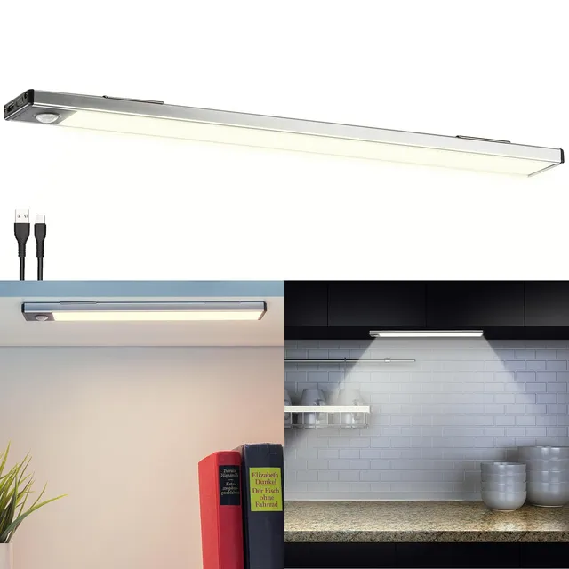 Lunartec Innenbeleuchtung LED-Unterbauleuchte warmweiß 33cm Akku