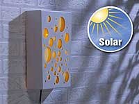 Lunartec Außenbeleuchtung Solar-Wandbild Kugeln orange