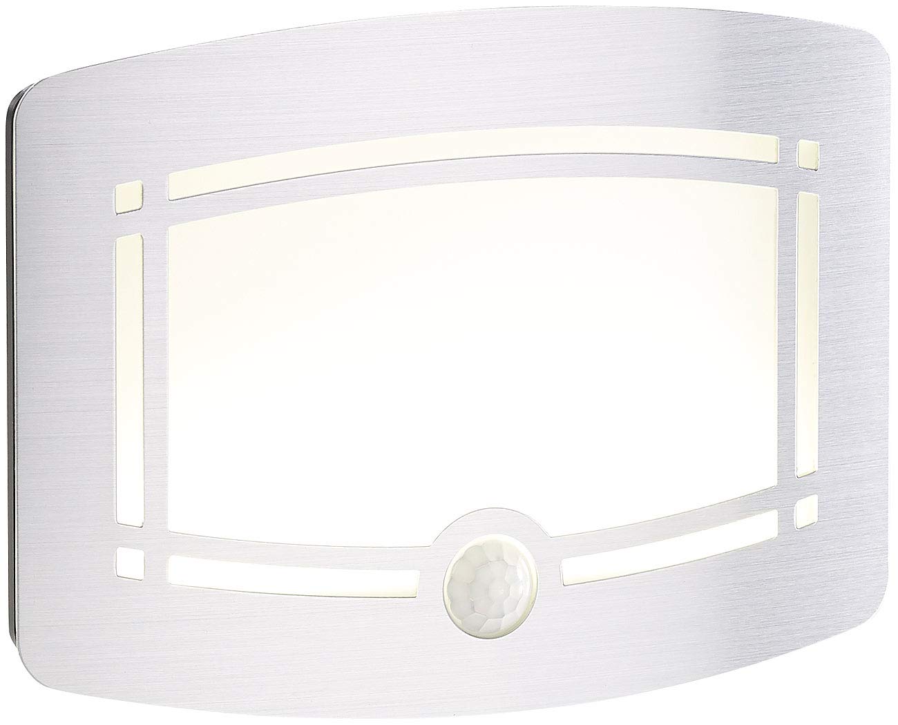 Lunartec Innenbeleuchtung LED-Wandleuchte Batterie 40lm weiß