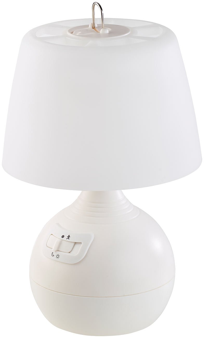 Lunartec Innenbeleuchtung LED-Tischlampe PIR-Sensor 2er-Set