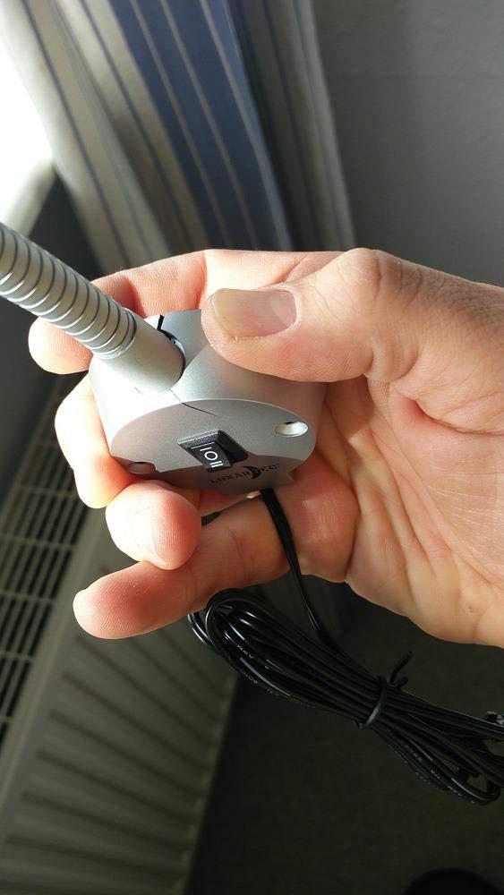 Lunartec Innenbeleuchtung LED-Leseleuchte Schwanenhals USB 3W