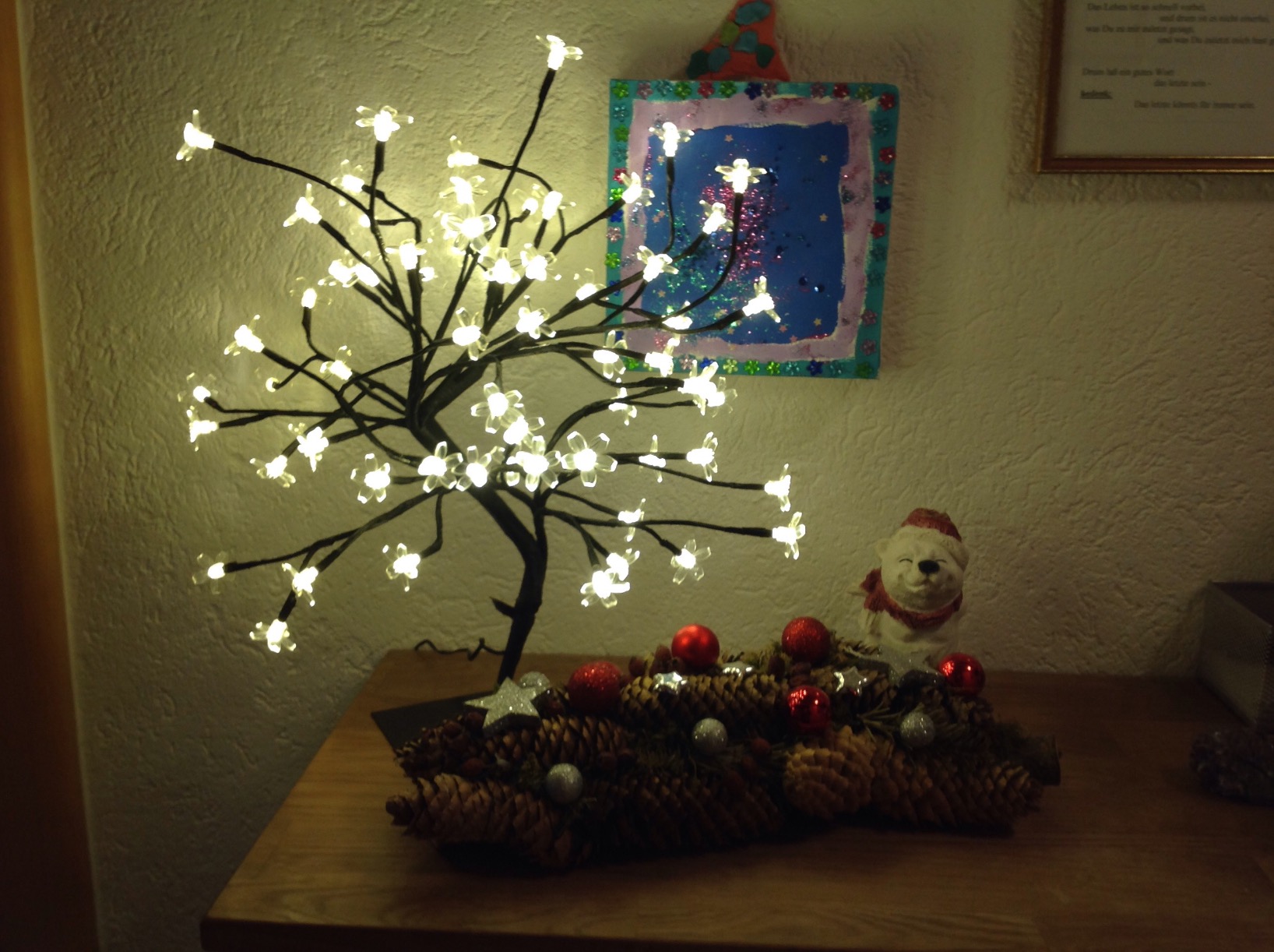 Lunartec Außenbeleuchtung LED Bäumchen 45 cm warmweiß