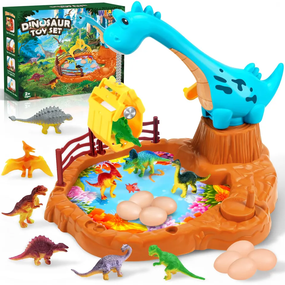 WEARXI Spielzeug Dino Greifspiel mit 10 Dinosauriern