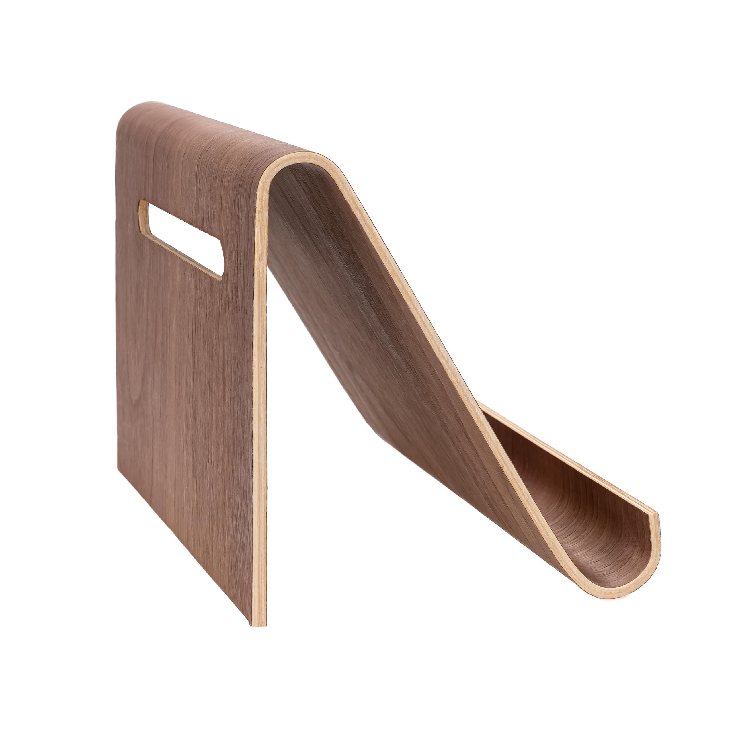 Bonetti Light arches Tablet-Halter Holz Walnuss 26 cm Buchständer