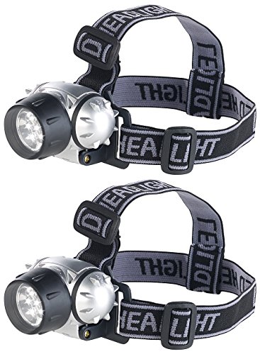 Lunartec SL-90 LED-Stirnlampe 30 Lumen 2er-Set tageslichtweiß