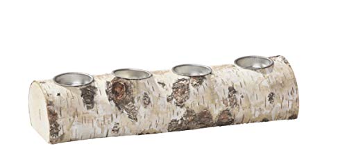Bonetti Teelichthalter Modell 7 Holz 30 cm 4er Birke