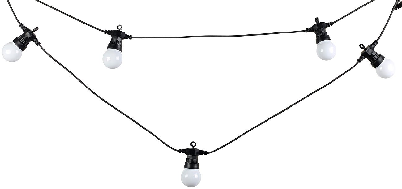 Lunartec Licht-Dekoration Lichterkette Birne 20er 9,5 m bunt
