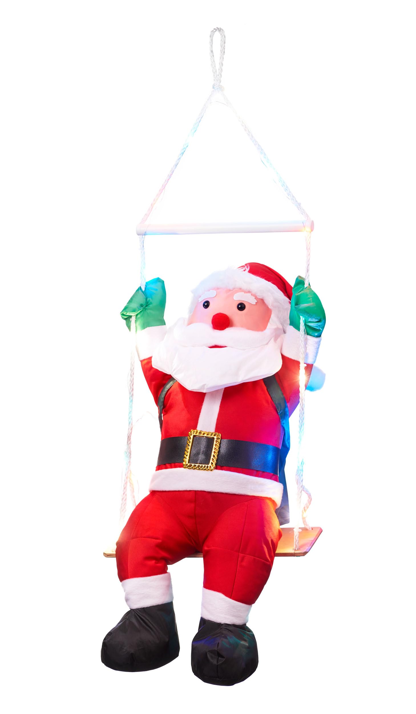 Bonetti LED Lichterketten Weihnachtsmann Strickleiter 30 LEDs