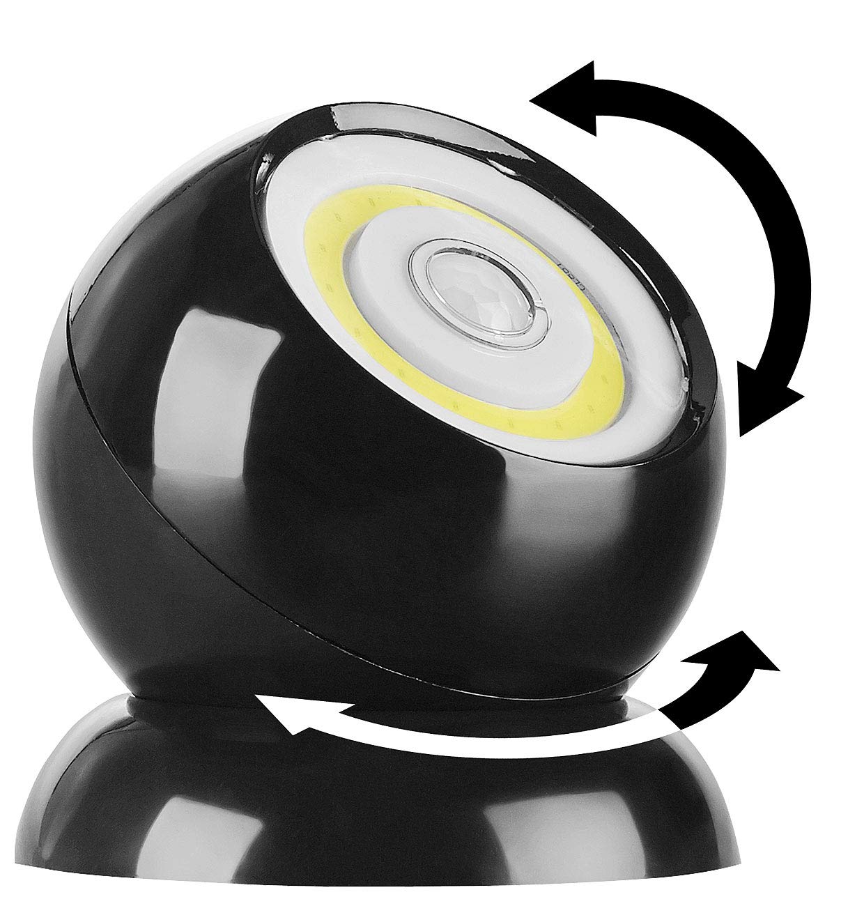 Lunartec Innenbeleuchtung COB Strahler Akku 200 lm 2er-Set schwarz