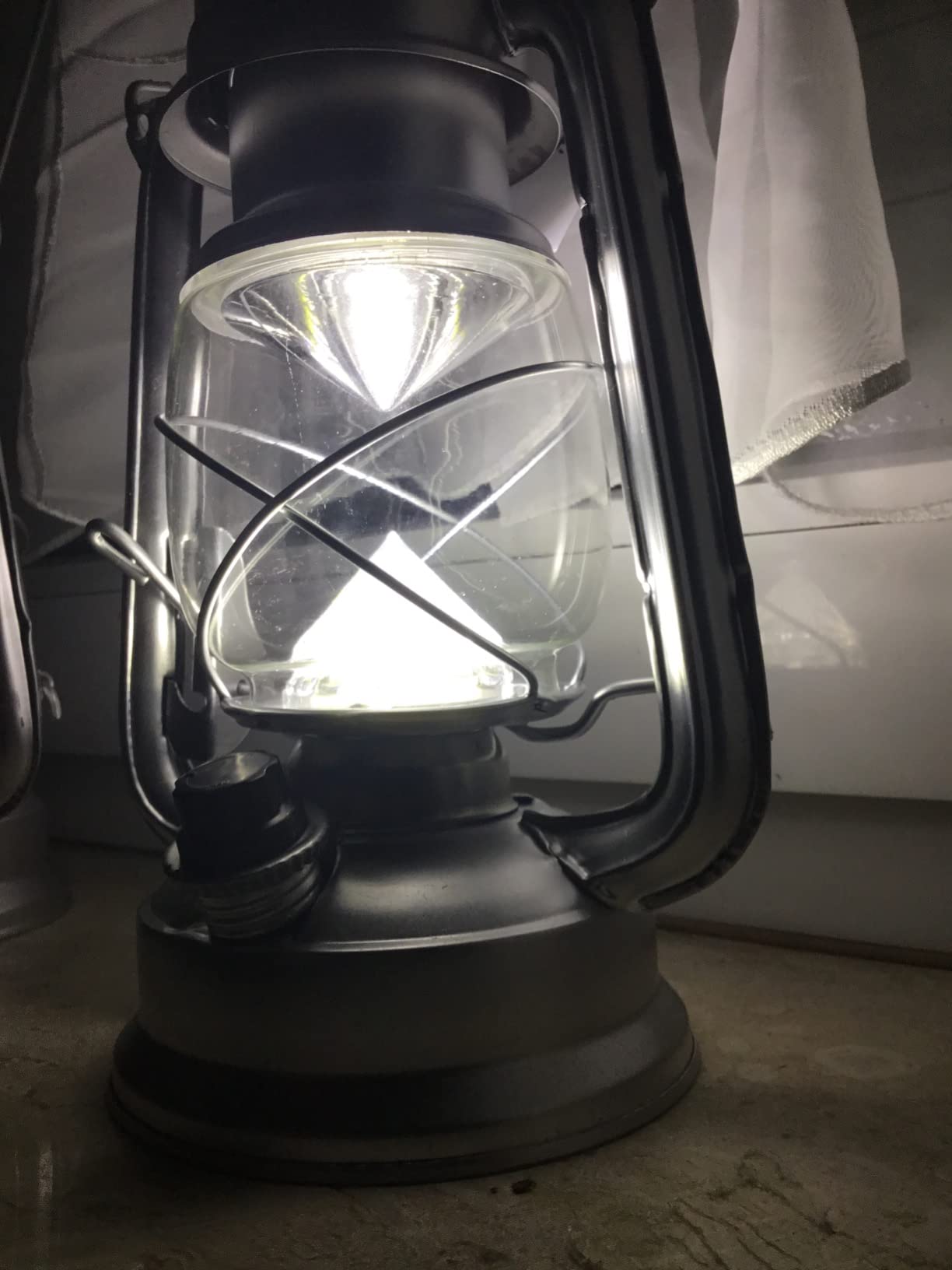 Lunartec Taschenlampen Sturmlampe LED 200 lm Akku 2er-Set