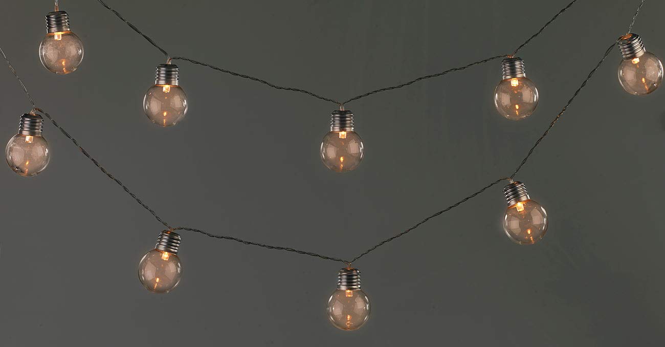 Lunartec Licht-Dekoration Solar-Lichterkette 20 LEDs warmweiß