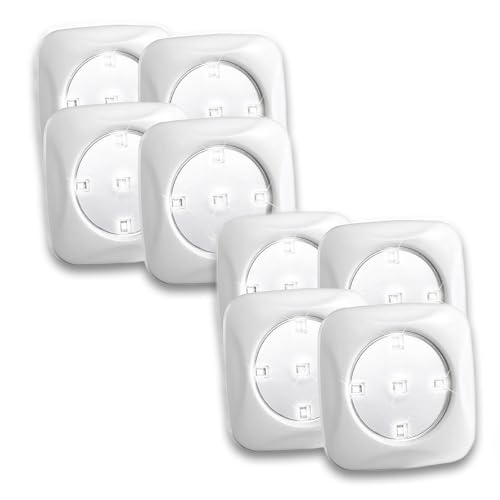 Lunartec Innenbeleuchtung FlexiLight LED-Leuchte 8er-Set mit Druckschalter