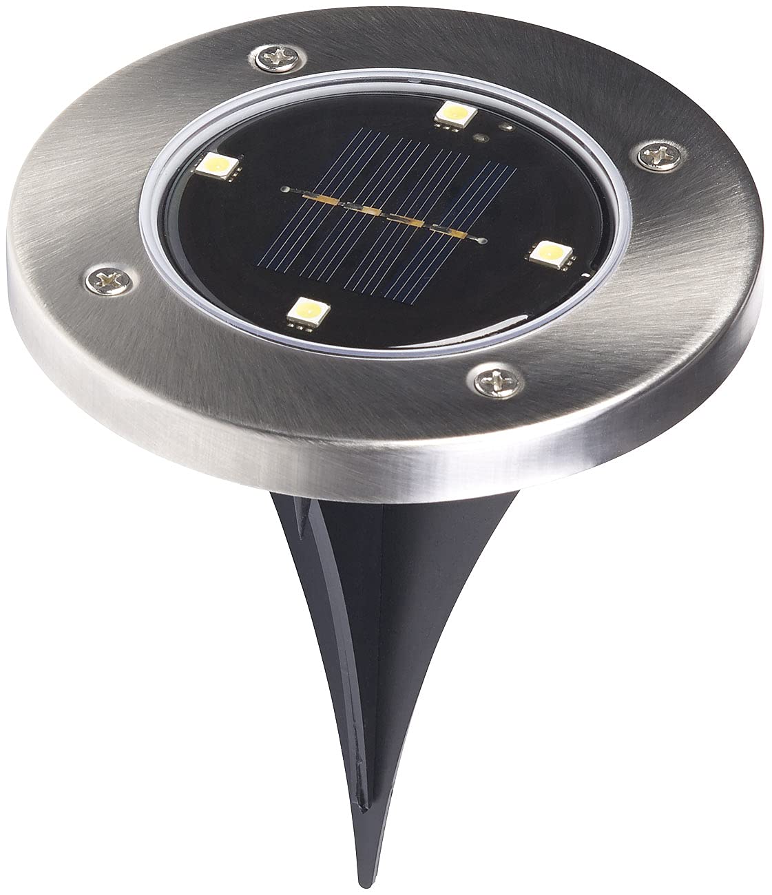 Lunartec Außenbeleuchtung Solar-Gartenstrahler tageslichtweiß IP44 8er-Set