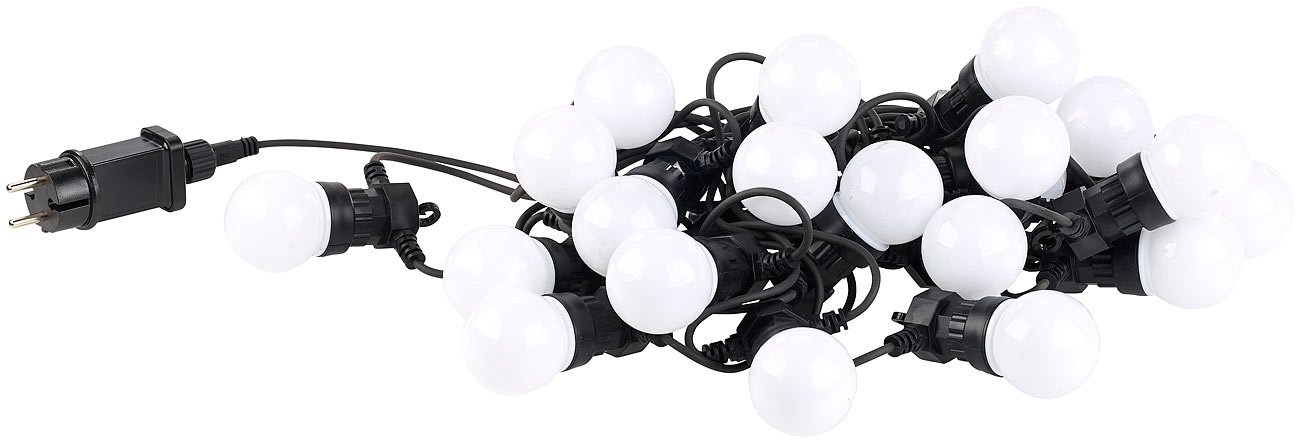 Lunartec Licht-Dekoration Party-LED-Lichterkette 20 LEDs 9,5m