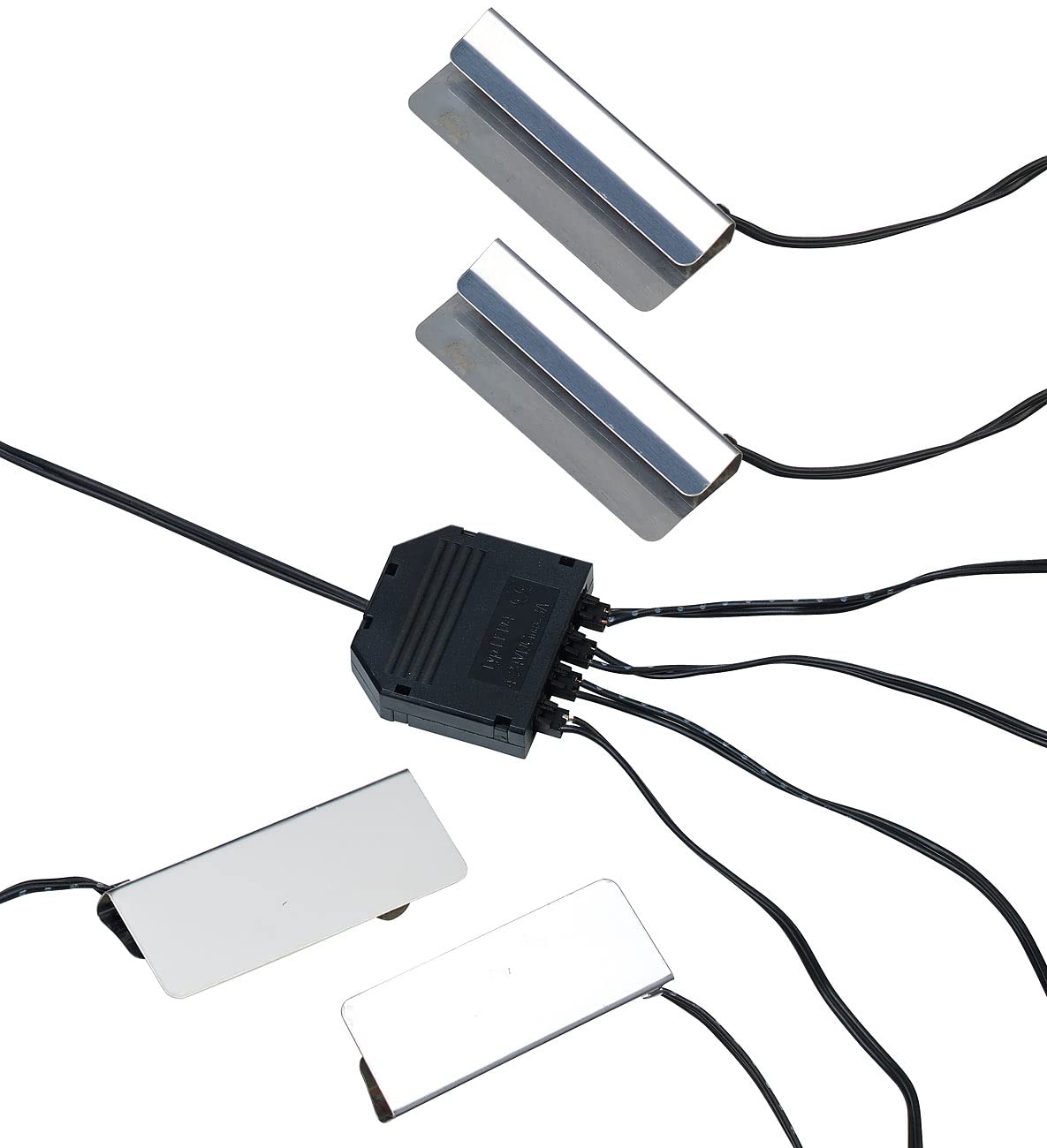Lunartec Innenbeleuchtung LED-Glasbodenbeleuchtung 2er-Set warmweiß