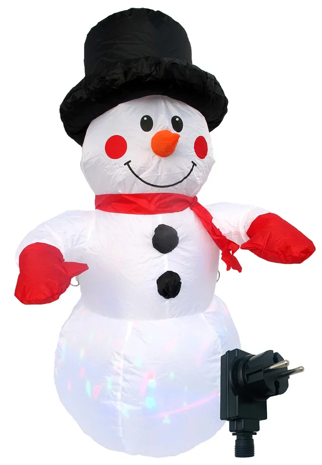 Bonetti LED Lichterketten Schneemann aufblasbar 120 cm bunt