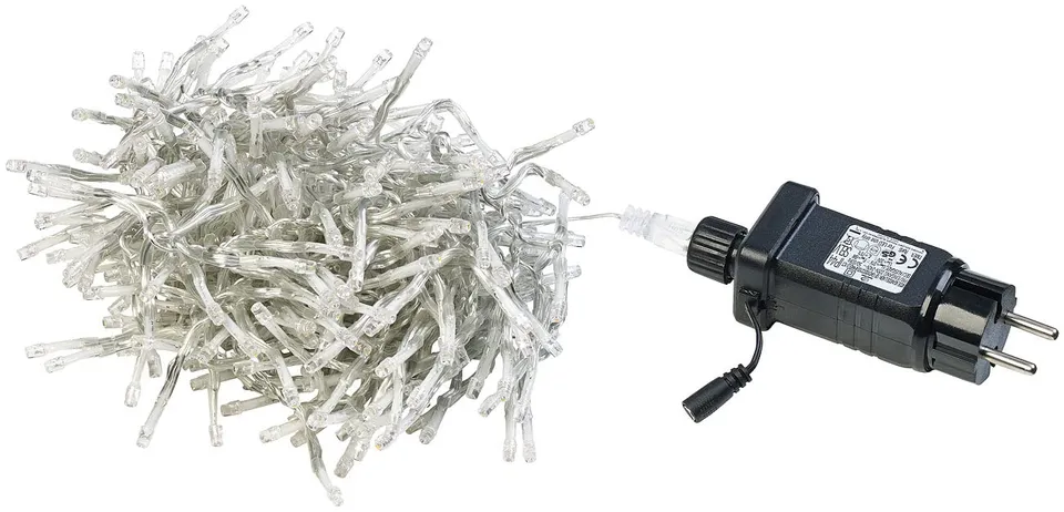 Lunartec Licht-Dekoration Büschel-Lichterkette 300 LEDs warmweiß 3m