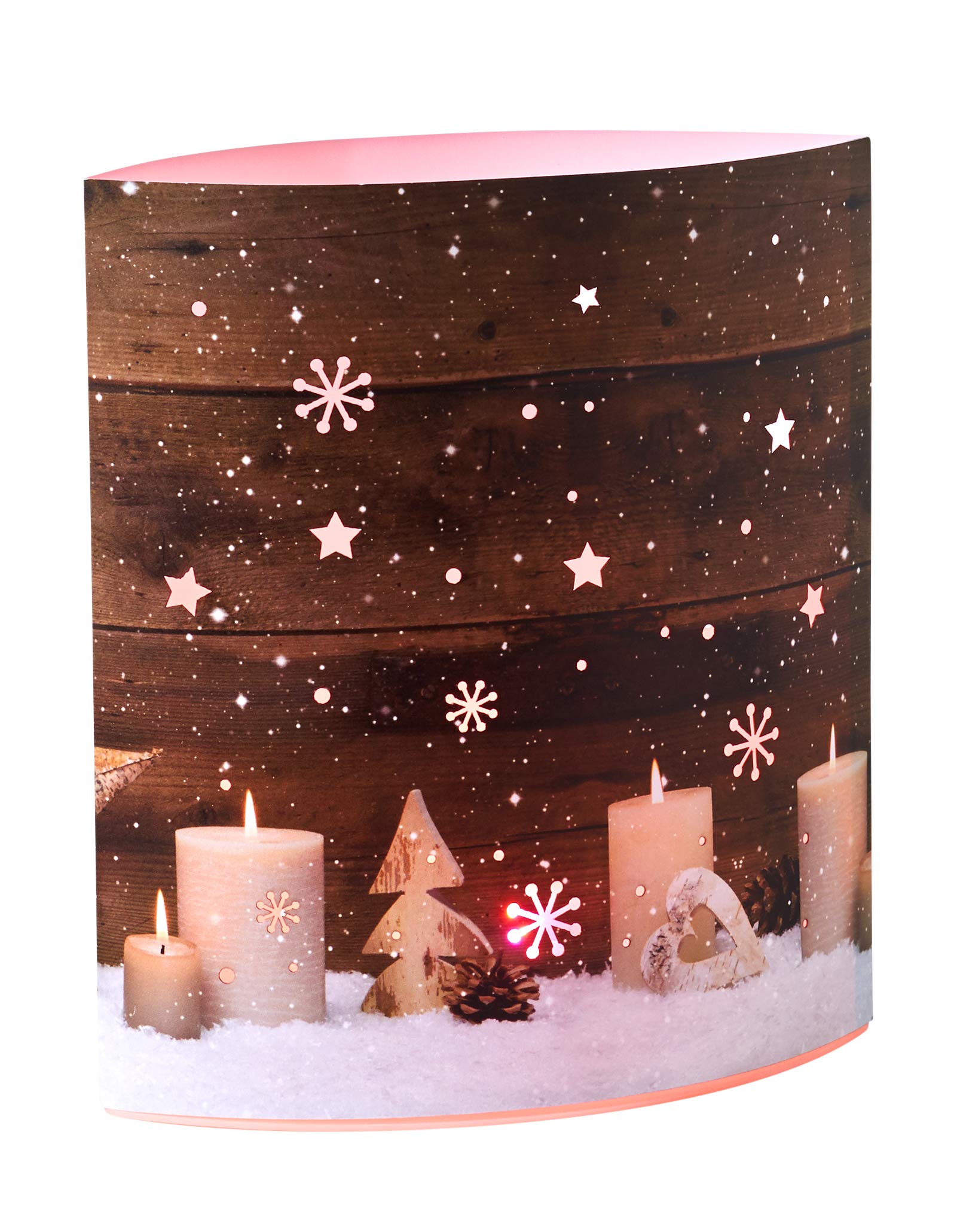 Bonetti LED Lichterketten Motiv-Leuchte Frohe Weihnachten Timer