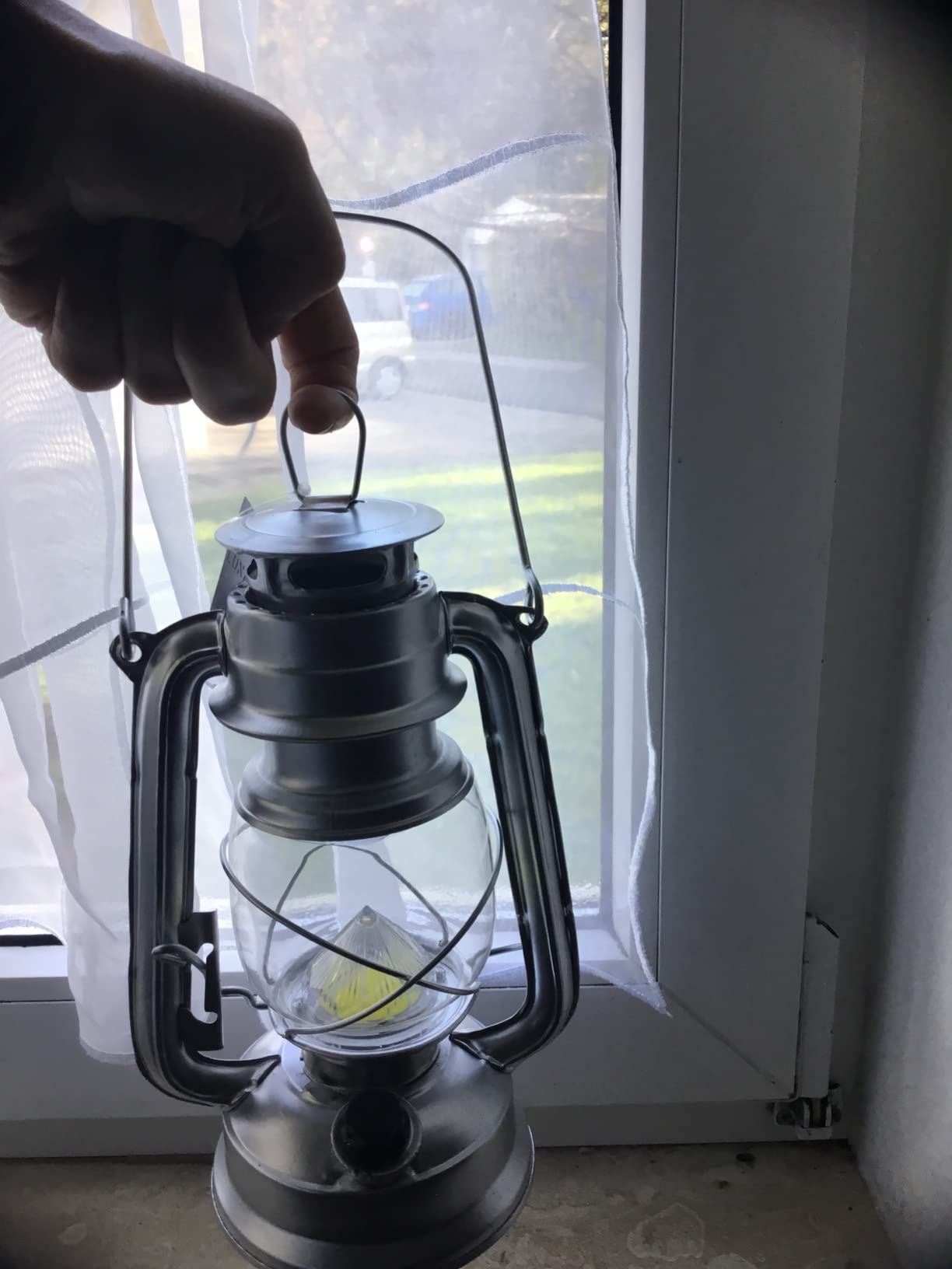 Lunartec Taschenlampen Sturmlampe LED 200 lm Akku 2er-Set