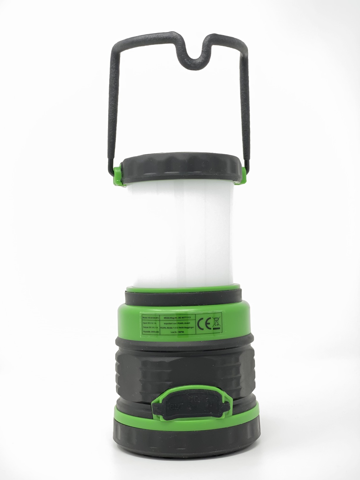 Lunartec 3in1 LED-Campinglaterne Akku Powerbank 300 lm