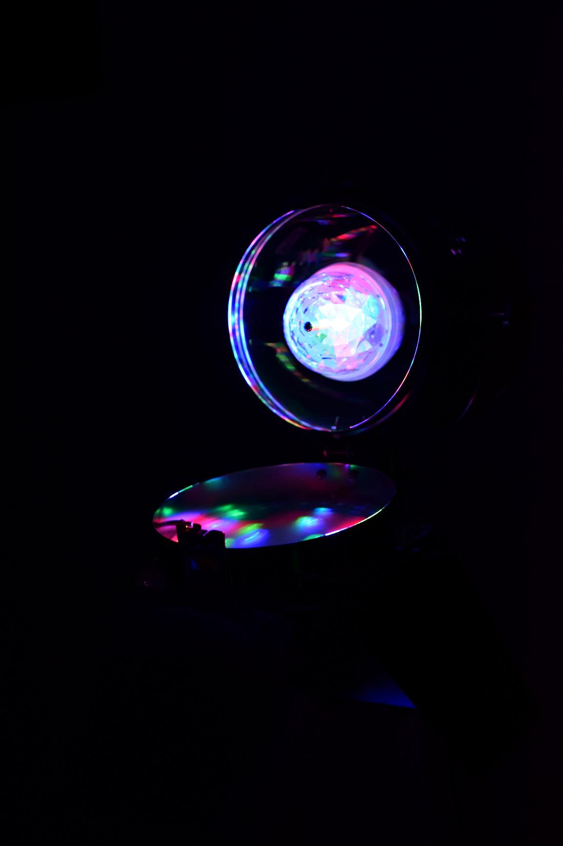 Lunartec Leuchtmittel Disco-Lampe E27 RGB 3W 2er-Set