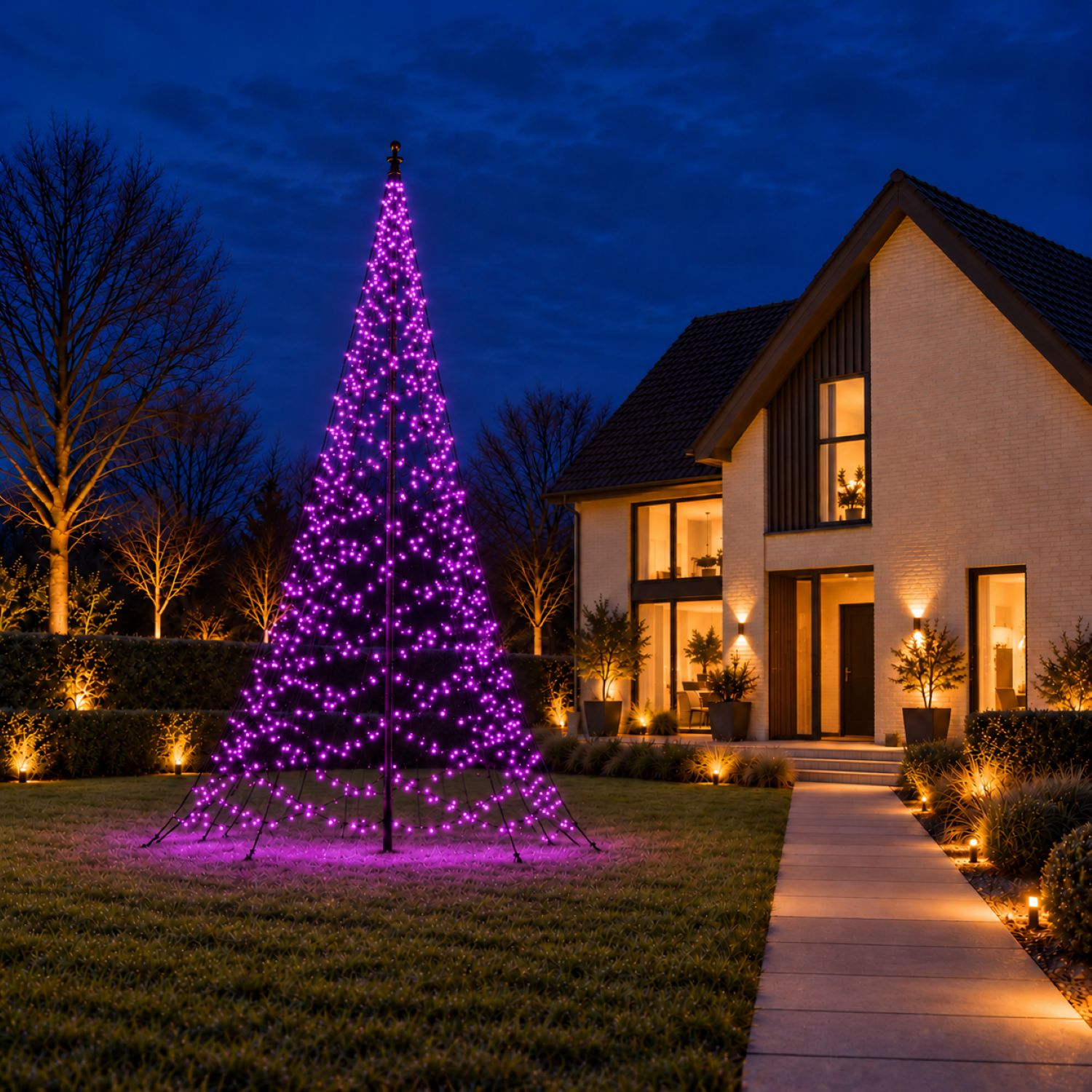 Fairybell Pro Fahnenmast-Lichterkette 7 m Smart Magic 1344 LED