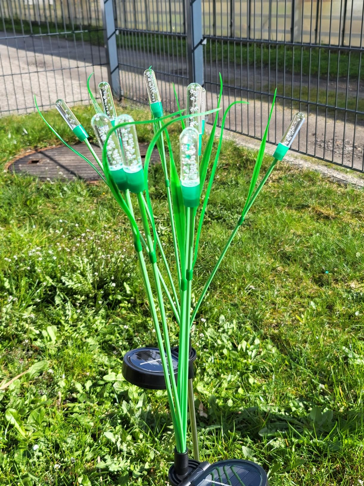 Bxroiu Solar Laterne warmweiß 2er Set für Garten