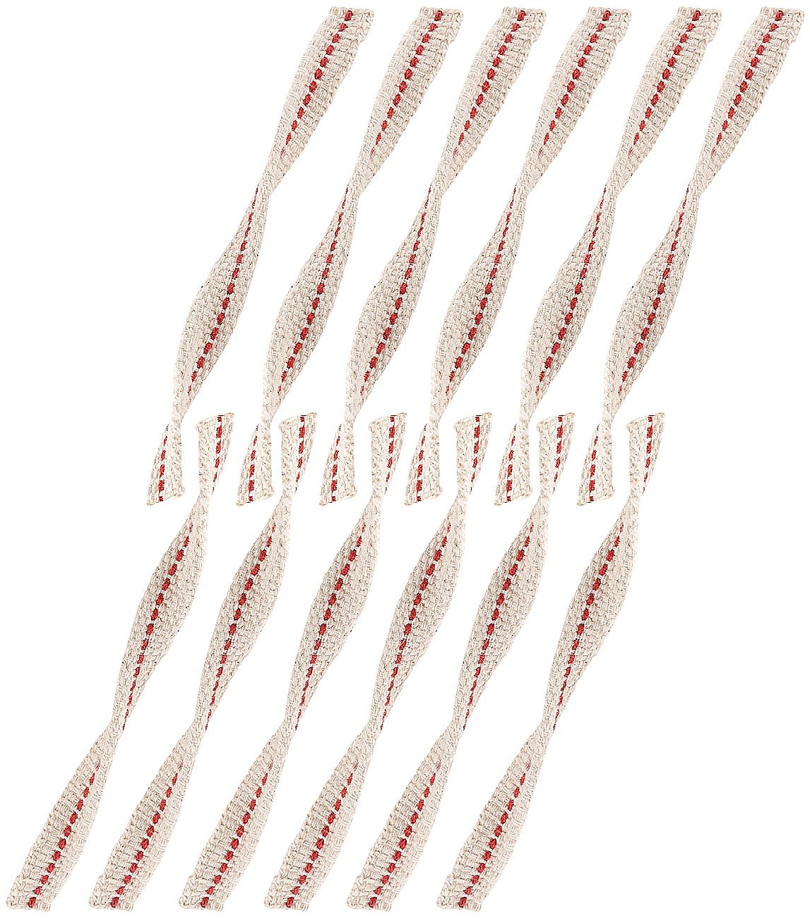Lunartec Taschenlampen Universal-Öllampendocht 12er-Pack 120mm