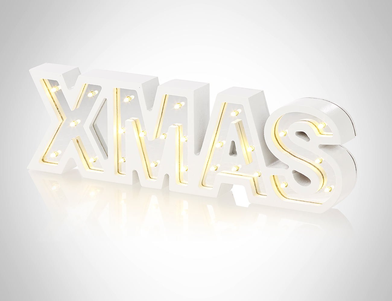Lunartec Licht-Dekoration XMAS Schriftzug batteriebetrieben