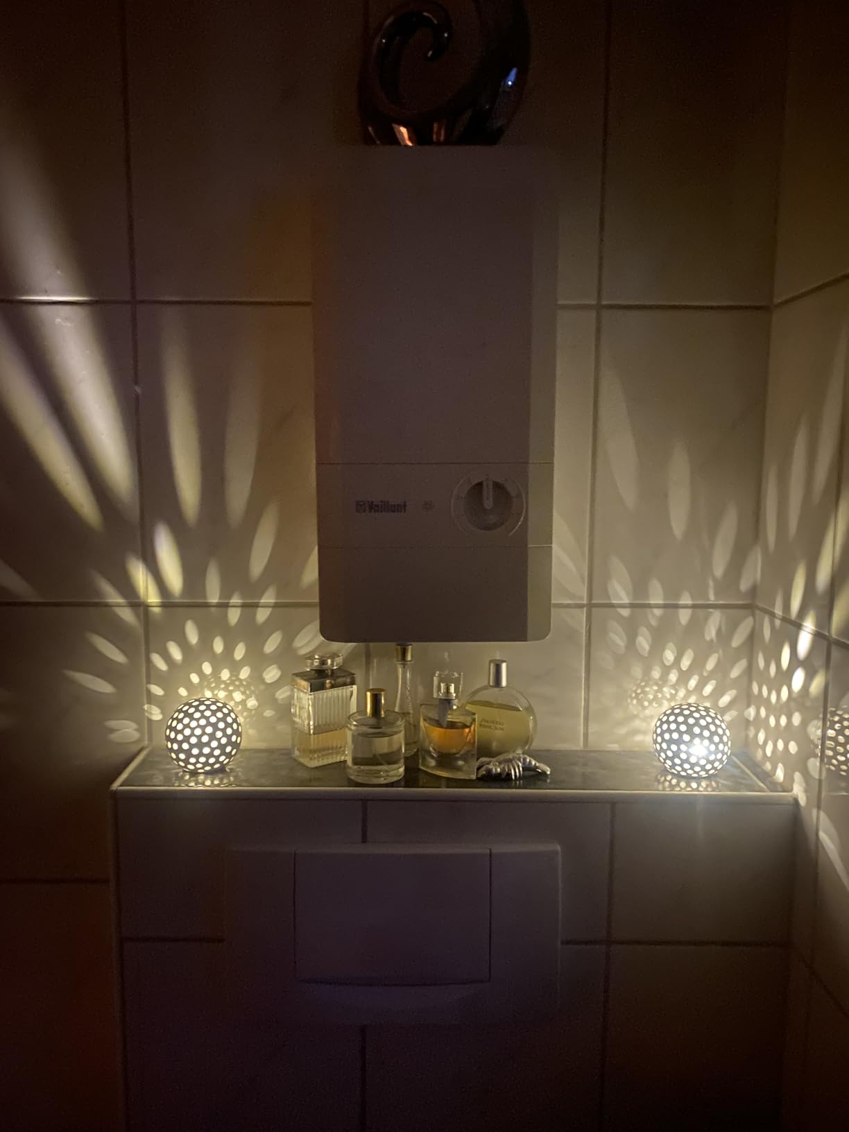 Lunartec LED-Kugellampen 2er-Set Keramik warmweiß batteriebetrieben