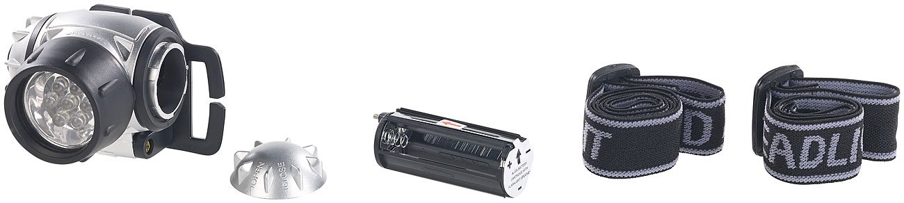 Lunartec SL-90 LED-Stirnlampe 30 Lumen tageslichtweiß