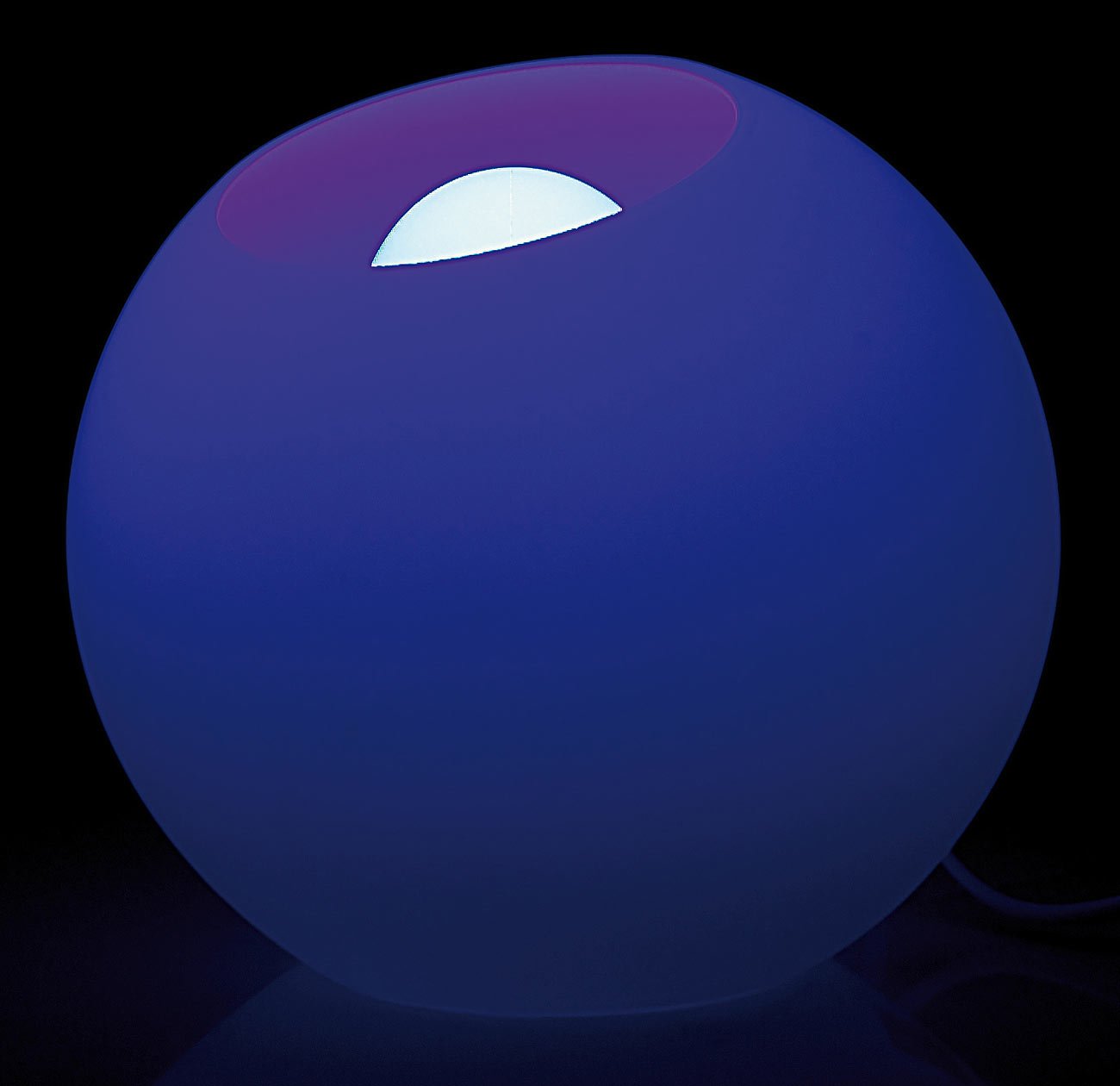 Lunartec Licht-Dekoration LED-Lichtkugel Milchglas 19 cm RGB Fernbedienung