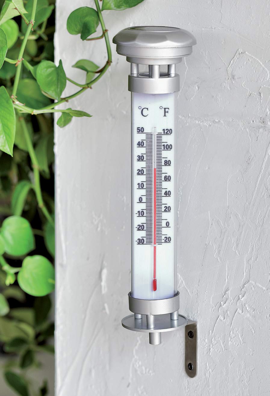 Bonetti Solar Lights Gartenthermometer Solar-LED 56,5 cm