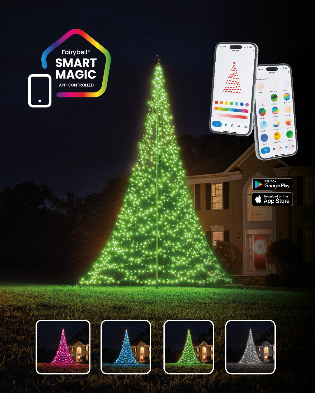 Fairybell Pro Smart Magic Lichterkette 6m 1152 LEDs App