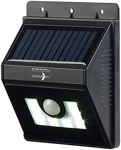 Lunartec Außenbeleuchtung Solar-Wandleuchte mit Bewegungsmelder