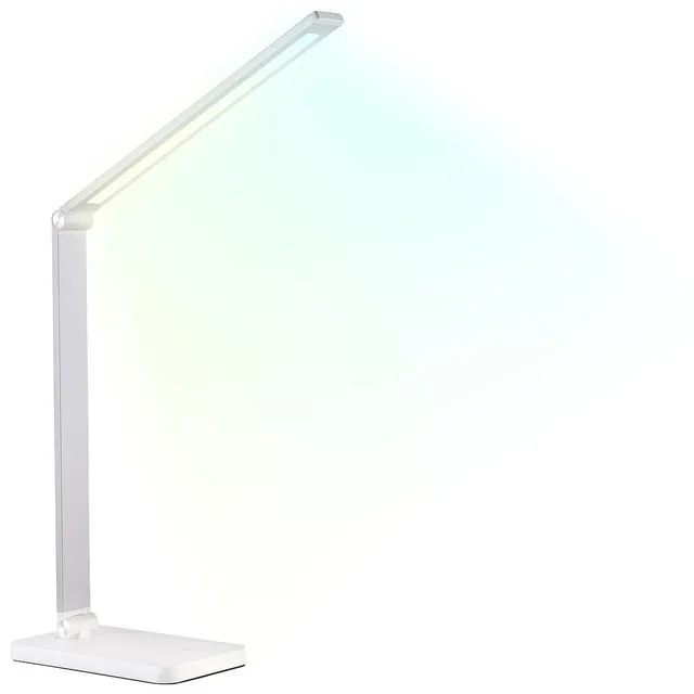 Lunartec Innenbeleuchtung Alu-Schreibtischlampe silberweiß 660lm