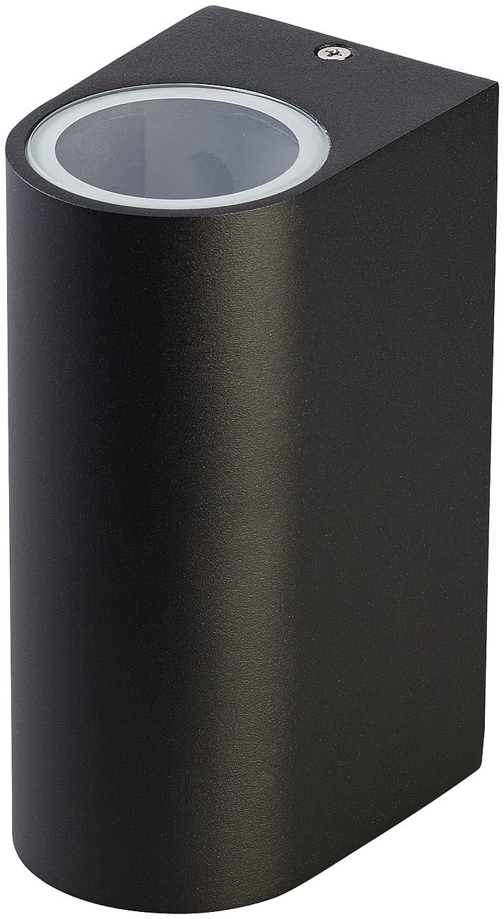 Lunartec Leuchtmittel Up-Down-Wandleuchte 4er-Set GU10 schwarz