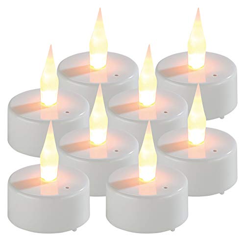 Lunartec Licht-Dekoration LED-Teelichter 8er-Set flackernd