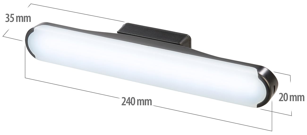 Lunartec Innenbeleuchtung Akku-Leselampen 2er-Set 24+35 cm