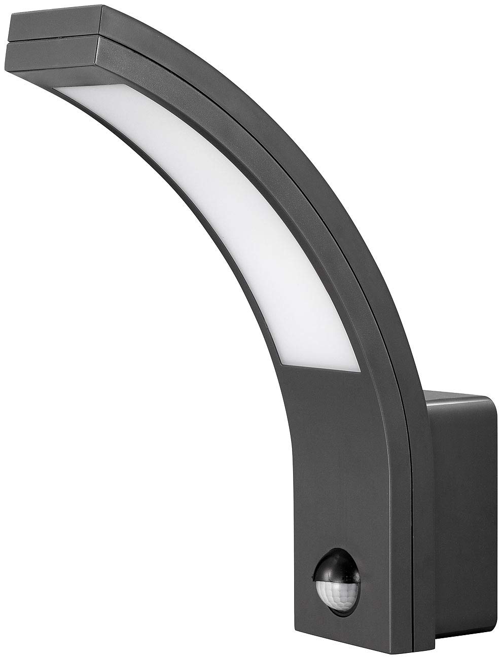 Lunartec LED-Außenwandleuchte 1100 Lumen weiß mit Sensor