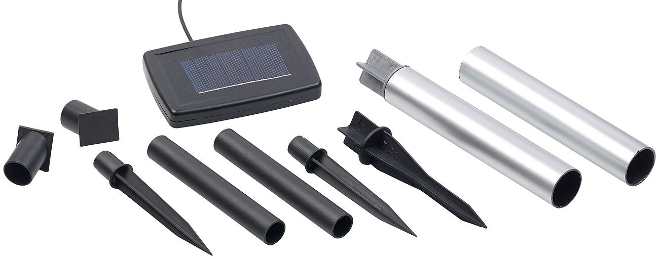 Lunartec Licht-Dekoration Solar-LED-Kugeln Ø 20 cm 4er-Set warmweiß