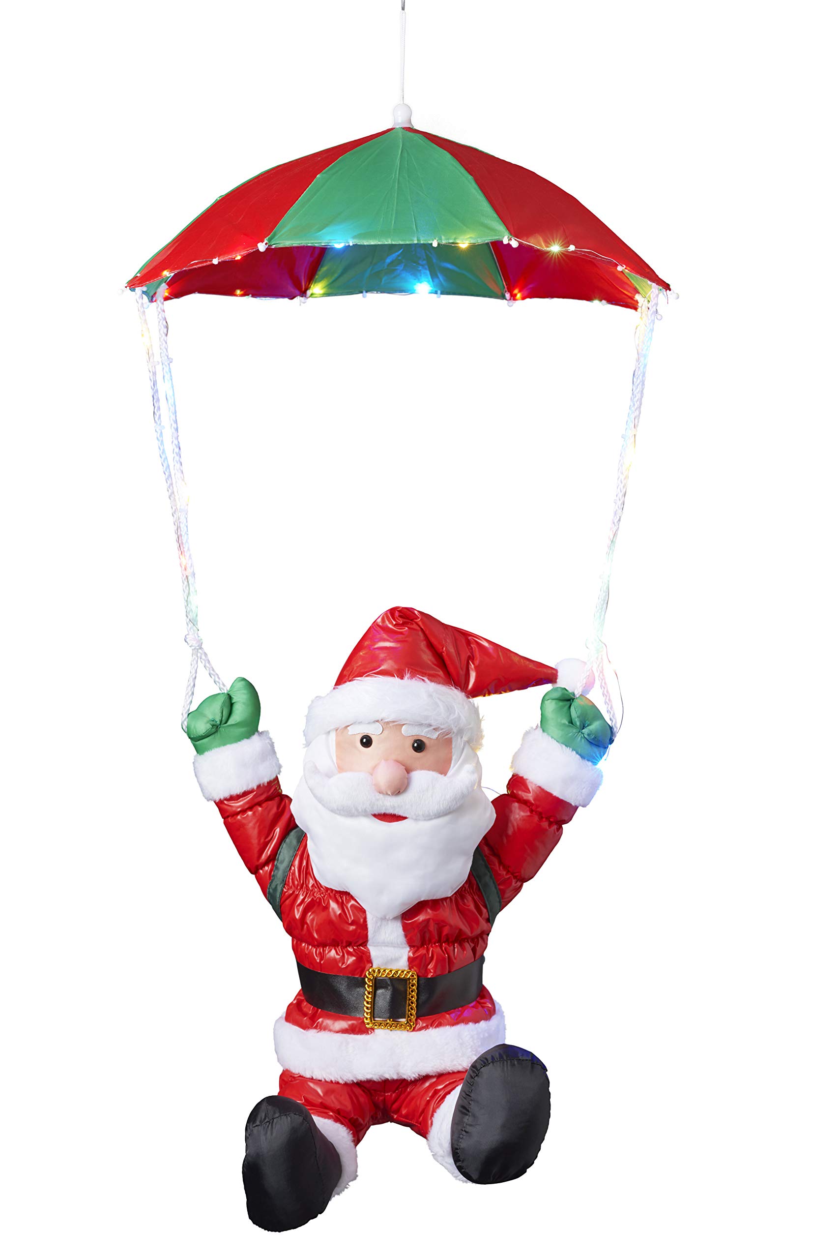 Bonetti LED Lichterketten Weihnachtsmann Strickleiter 30 LEDs