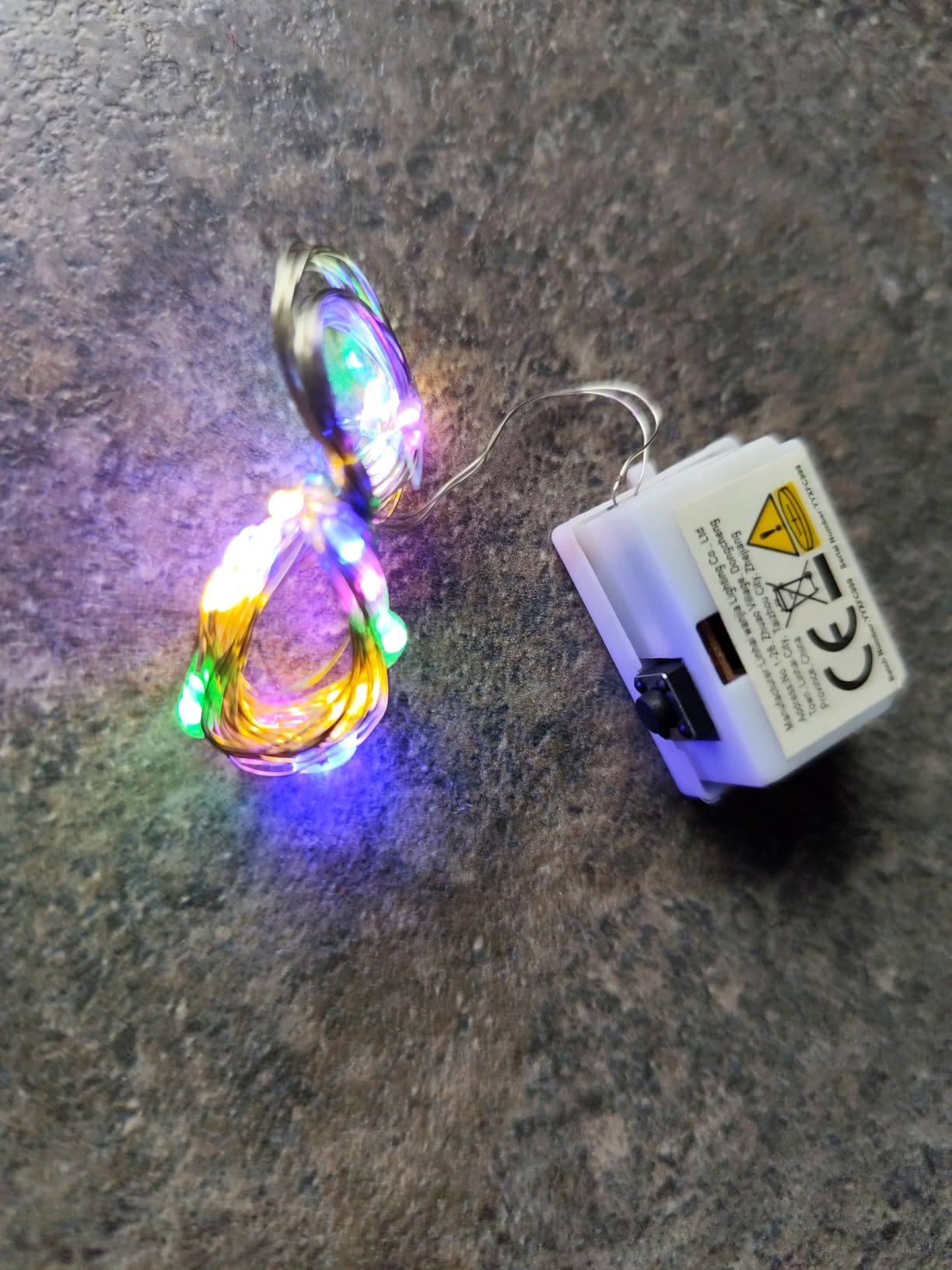 Bxroiu Lichterkette 6er Micro-LED Draht 2m warmweiß Batterie