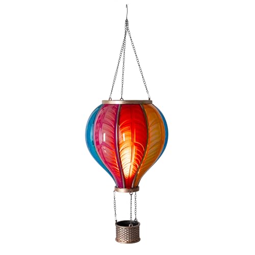Bonetti Solar Lights Heißluftballon Solarlaterne Regenbogen S