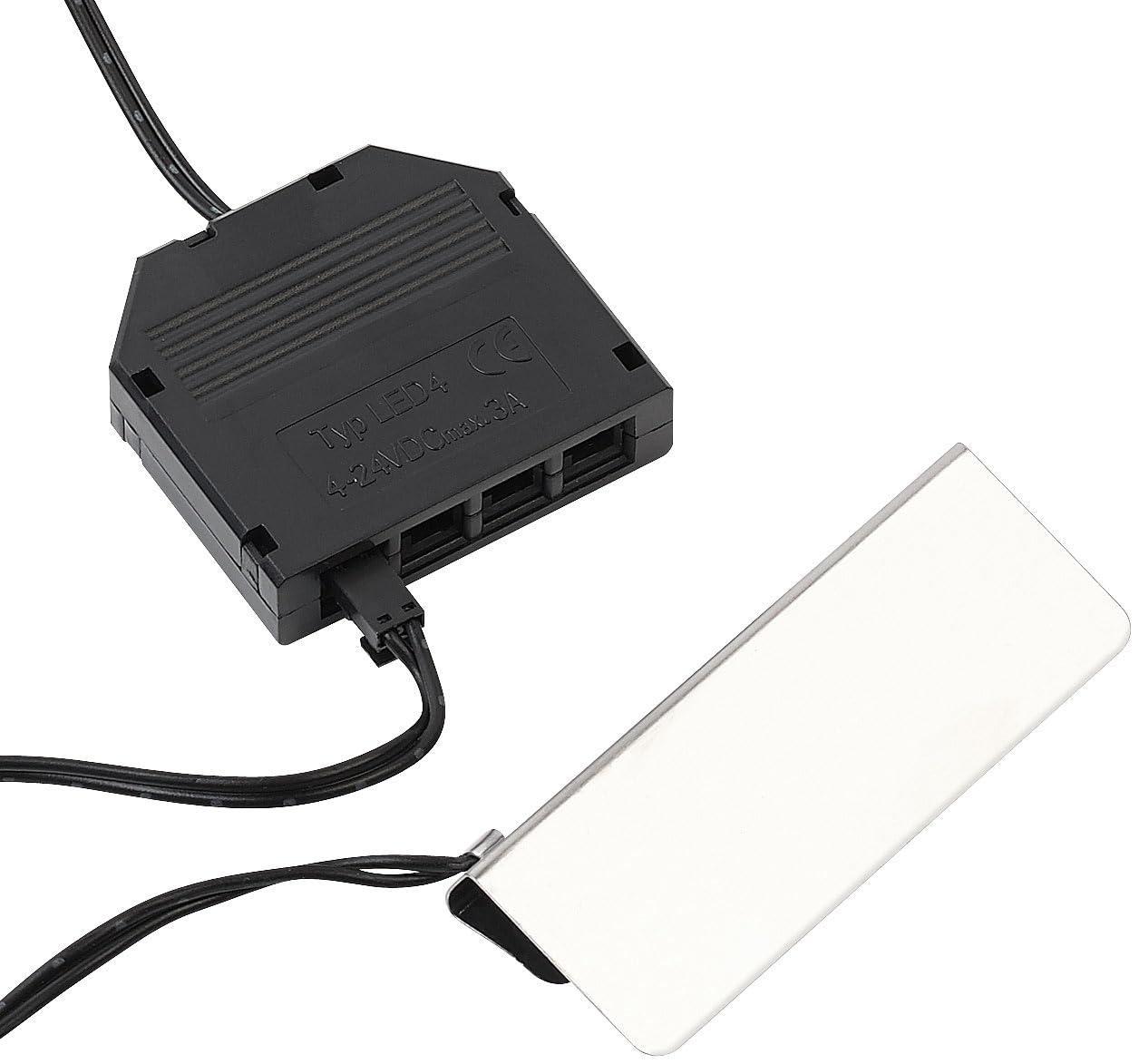 Lunartec Glasbodenbeleuchtung LED 4 Clips Tageslichtweiß
